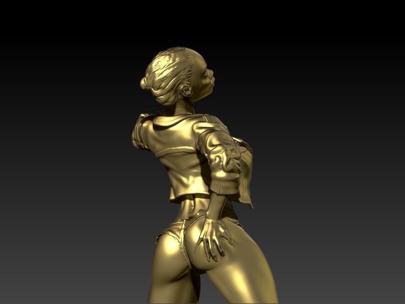 Woman Statue Sexy Pose Sculpture Ready for 3D print 3D print model_15