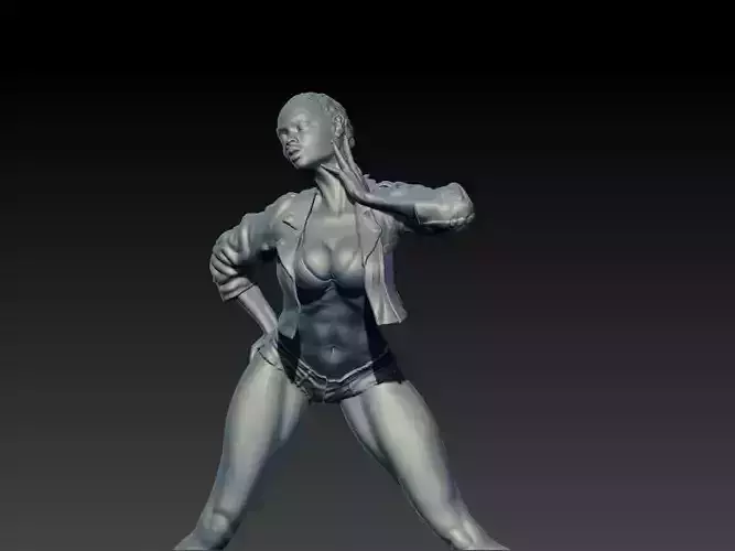 Woman Statue Sexy Pose Sculpture Ready for 3D print