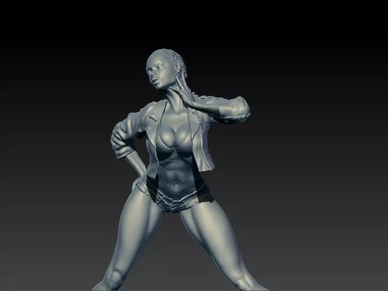 Woman Statue Sexy Pose Sculpture Ready for 3D print 3D print model_0