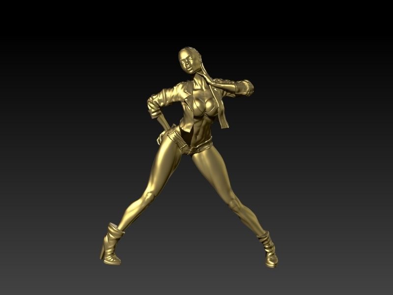Woman Statue Sexy Pose Sculpture Ready for 3D print 3D print model_1