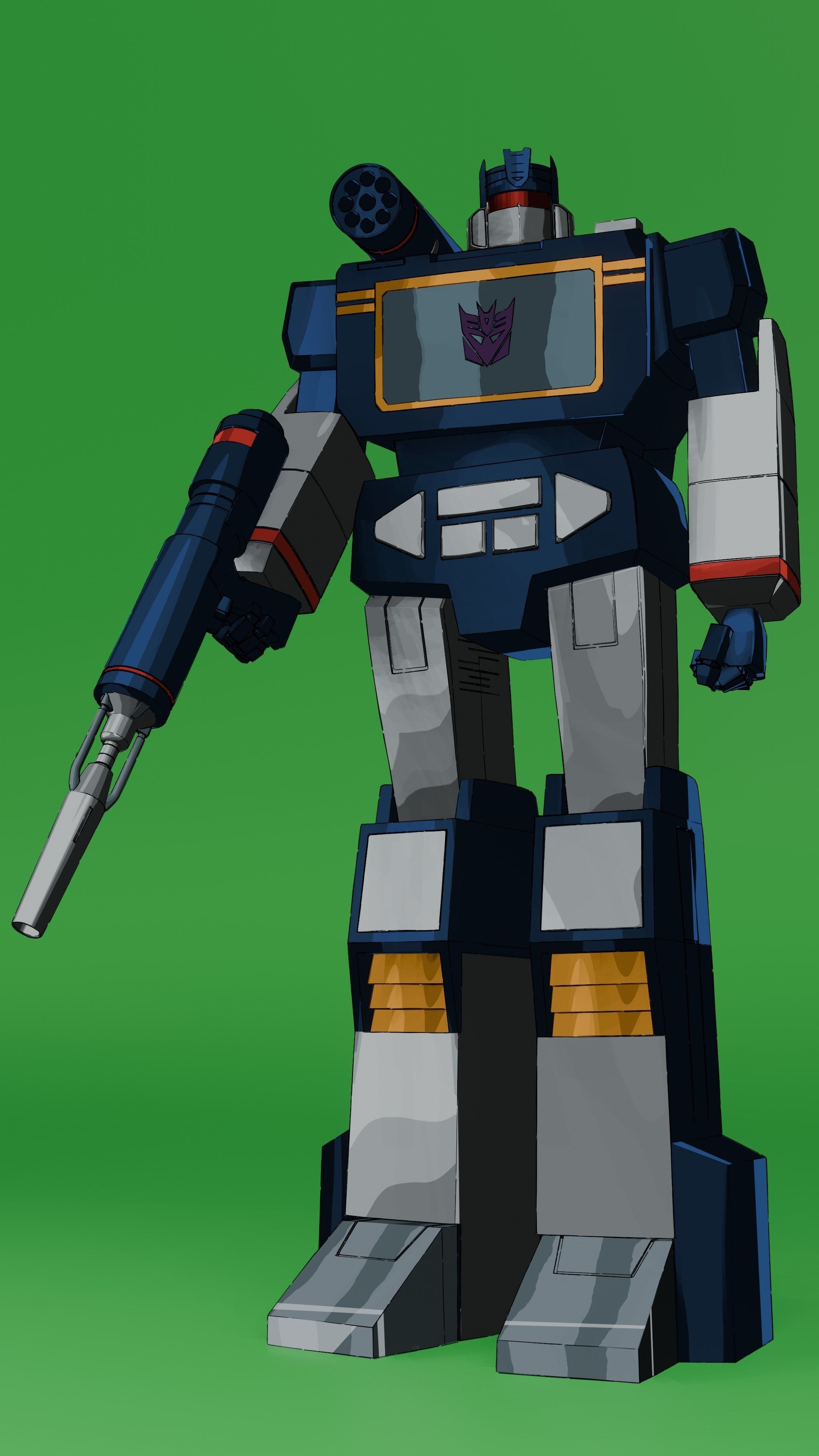 Soundwave G1 3D model_18