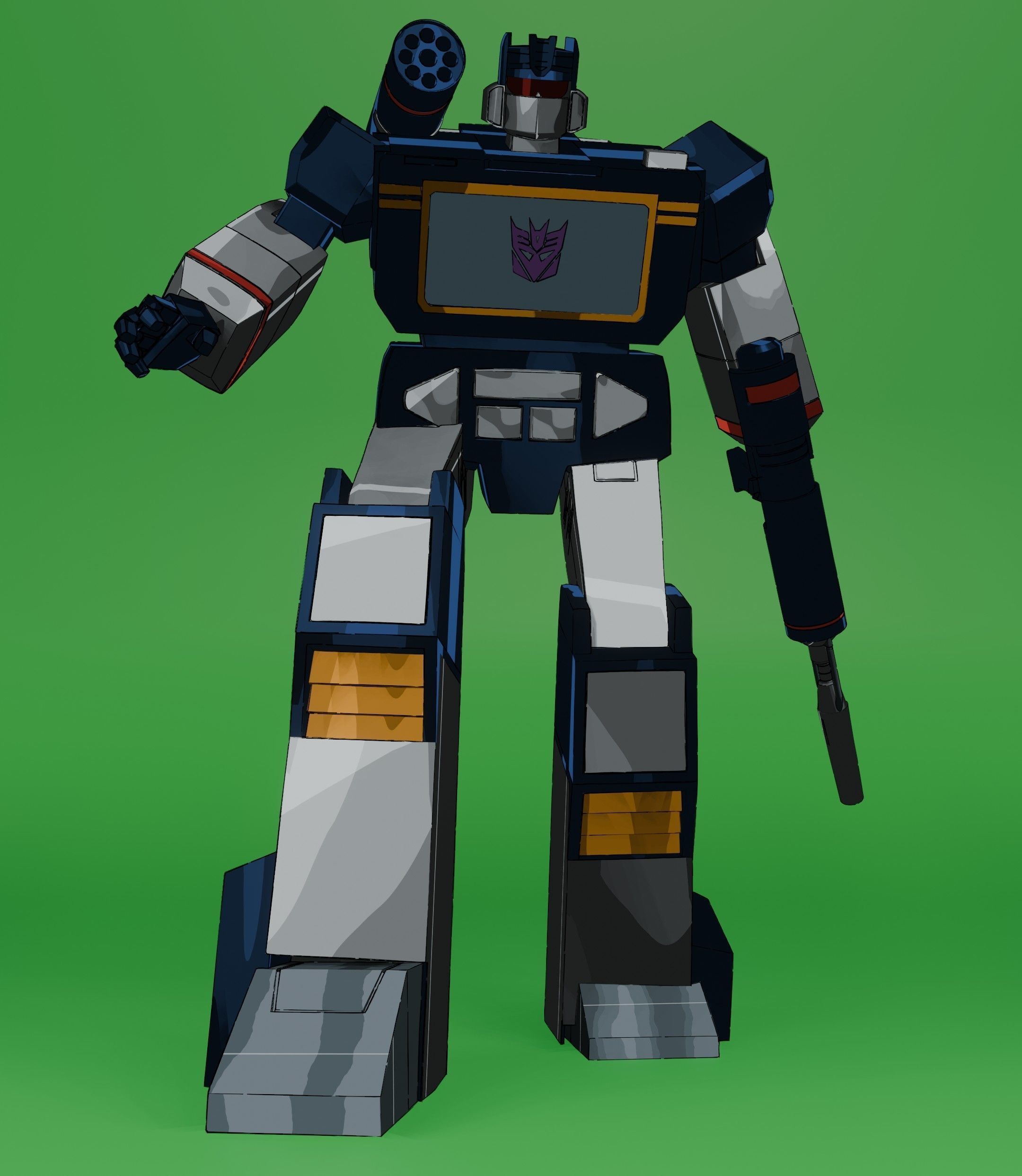 Soundwave G1 3D model_19
