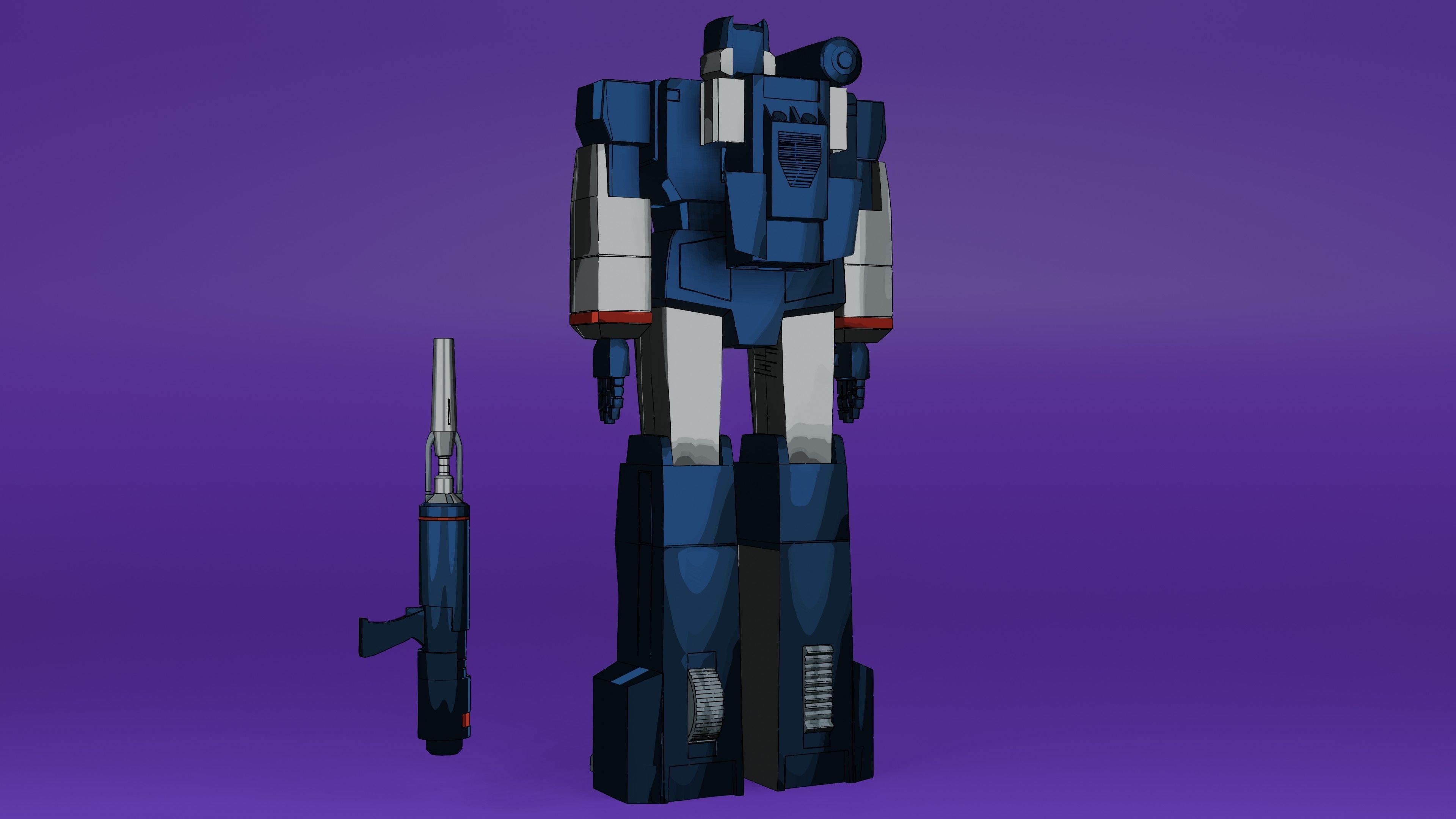 Soundwave G1 3D model_23