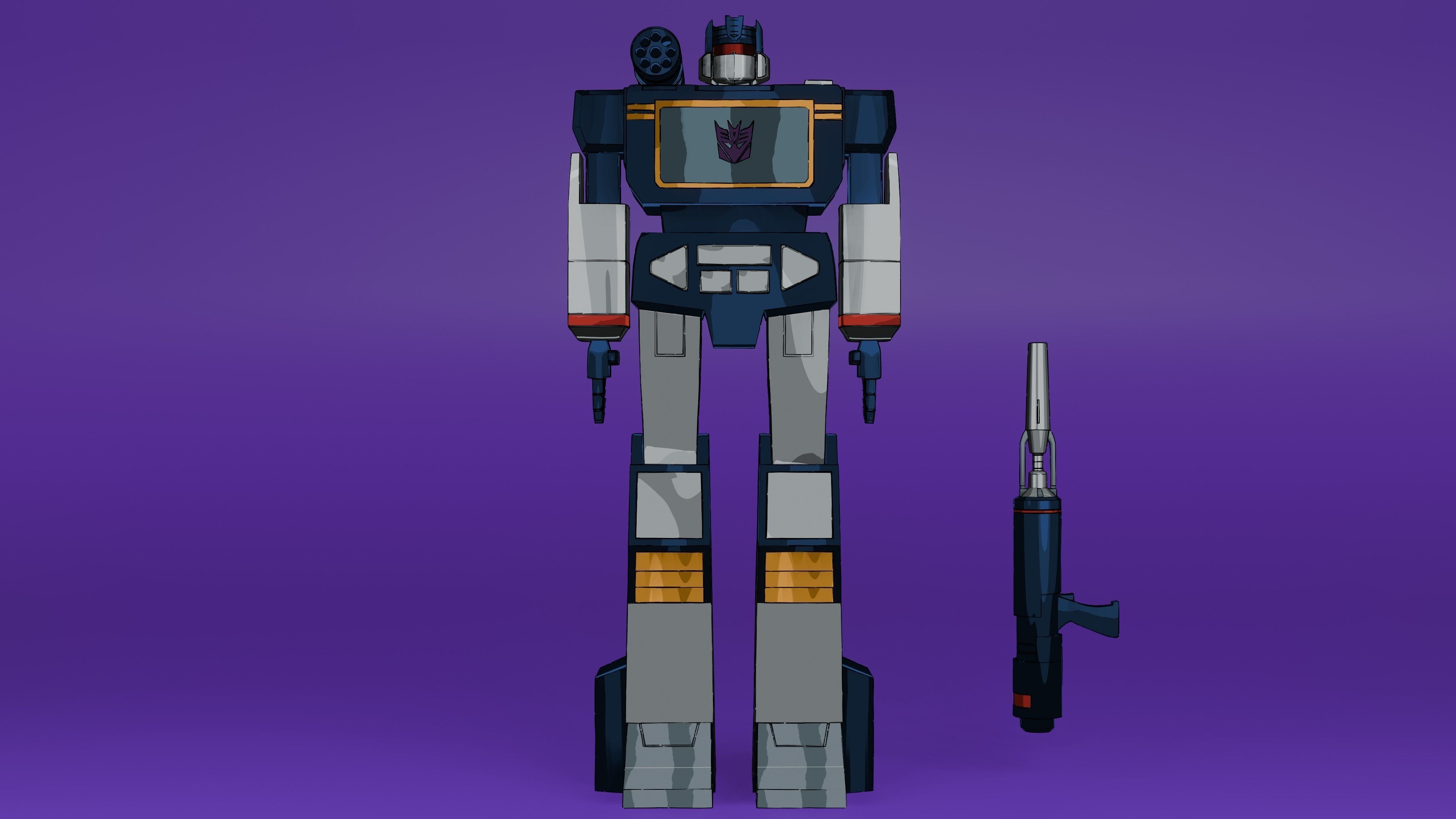 Soundwave G1 3D model_22