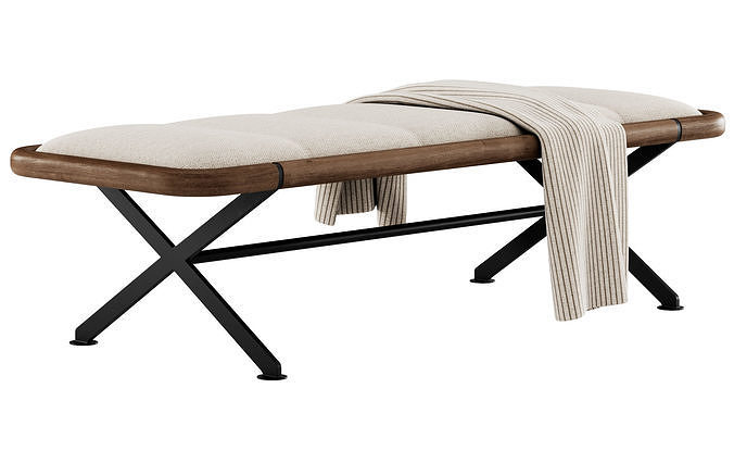 Axxia Bench By Porada 3D model 7