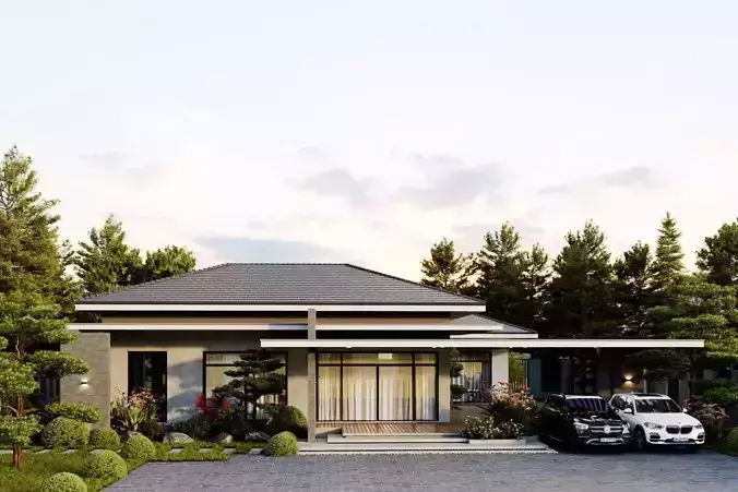 Garden Villas Exterior Model