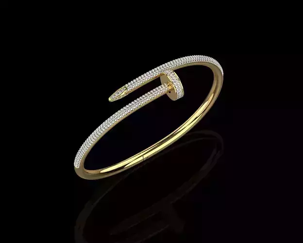 Juste un clou Bracelet 15 Size Full Diamonds N204 3D print model