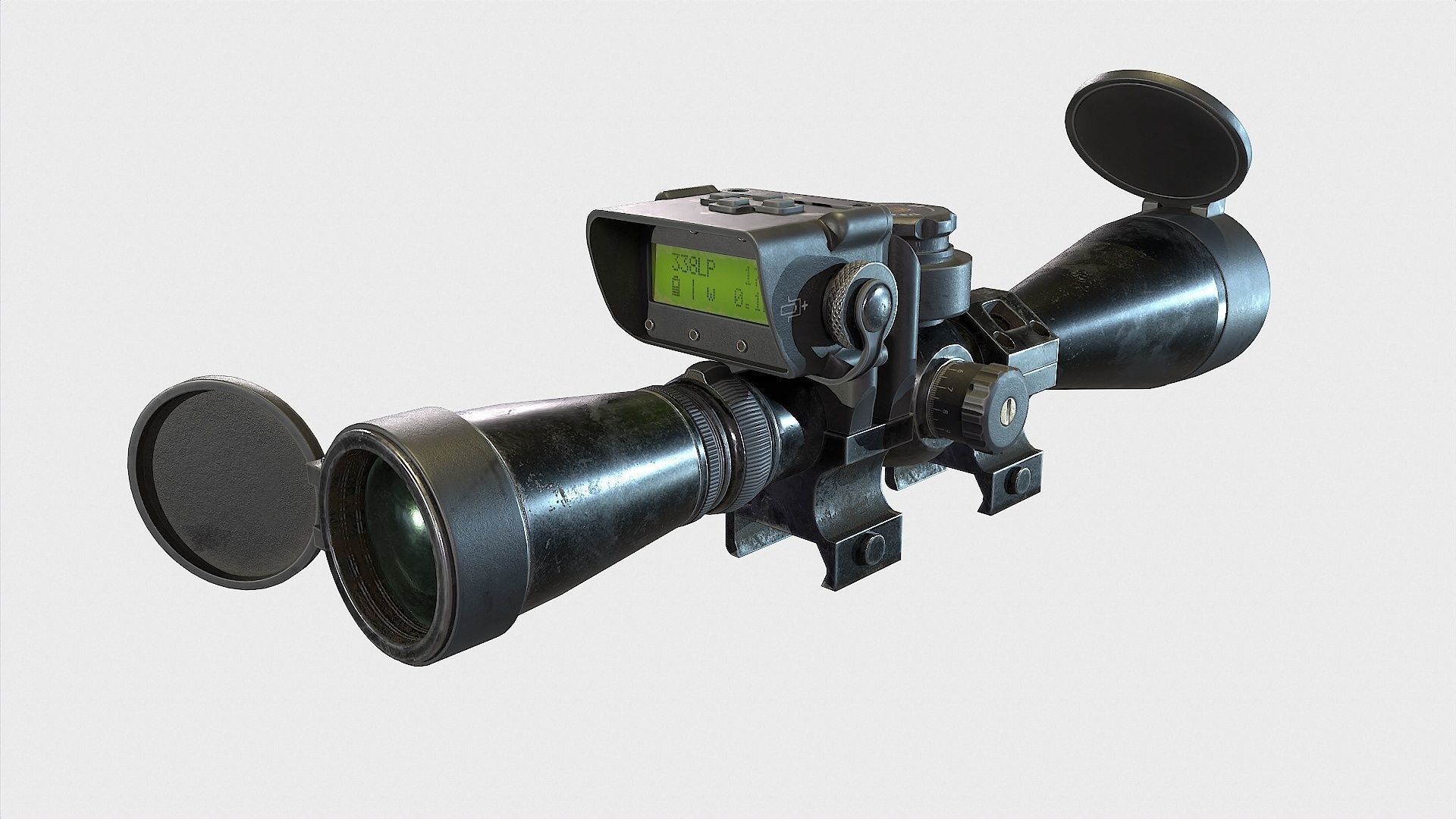 Optical Scope 10 Low-poly 3D model_5