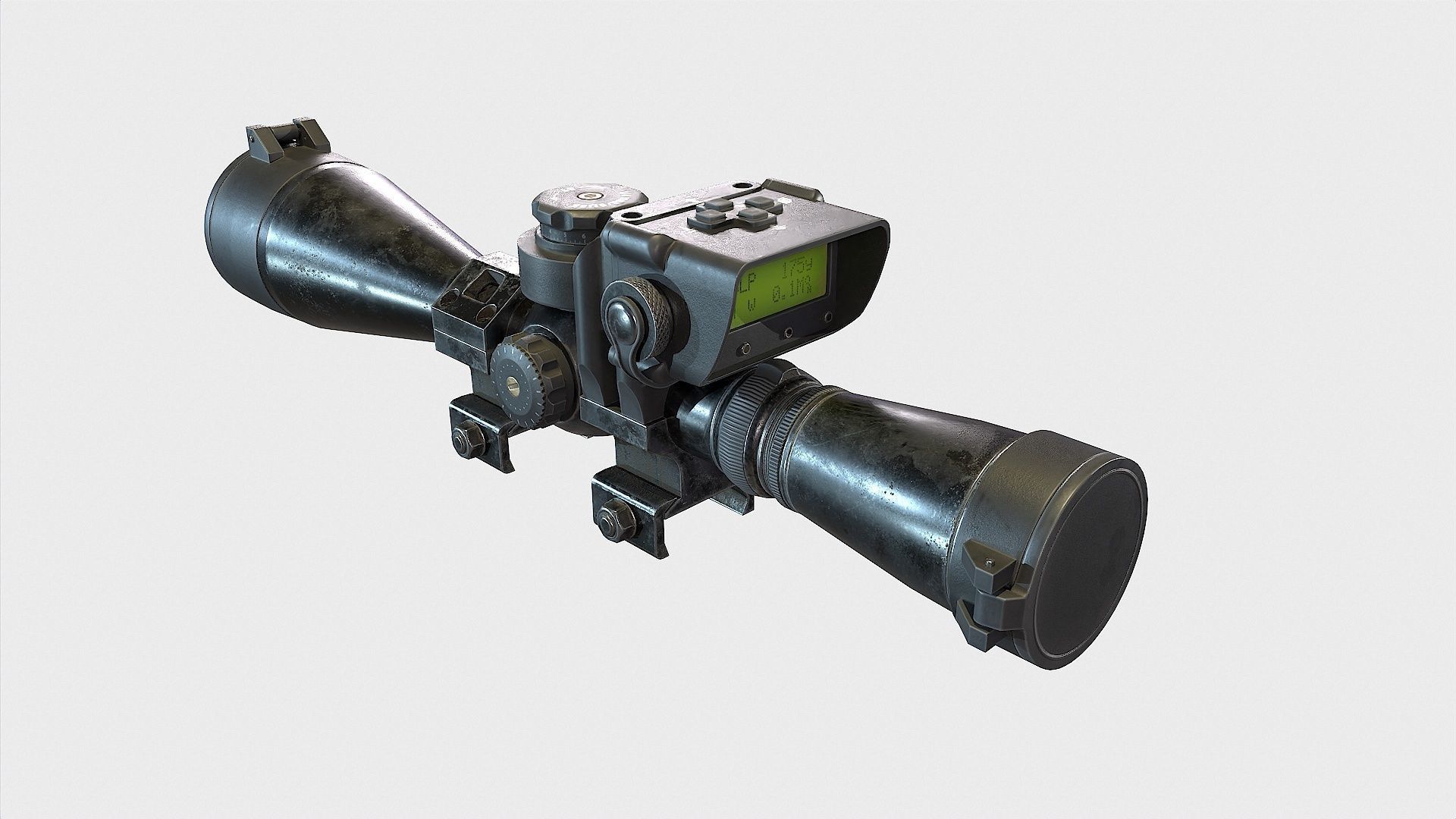 Optical Scope 10 Low-poly 3D model_4