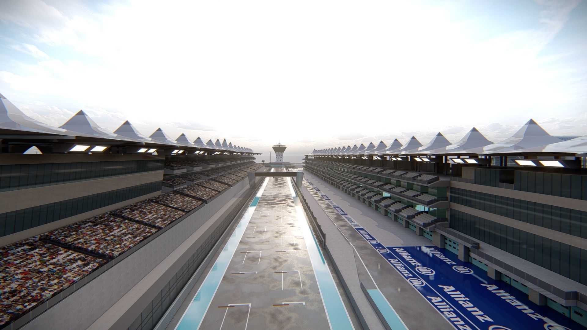 Yas Marina F1 Circuit 3D model_2