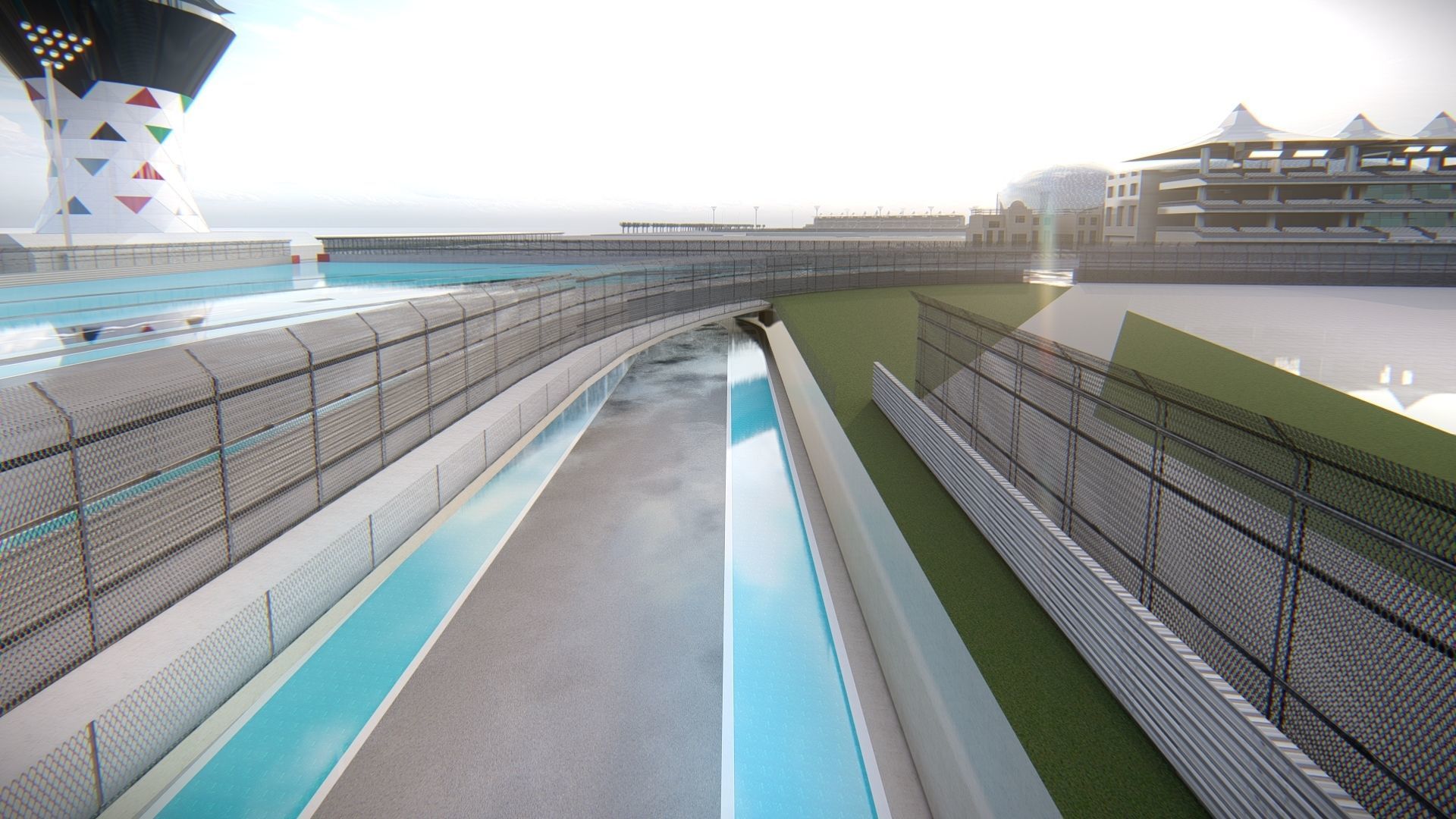 Yas Marina F1 Circuit 3D model_5