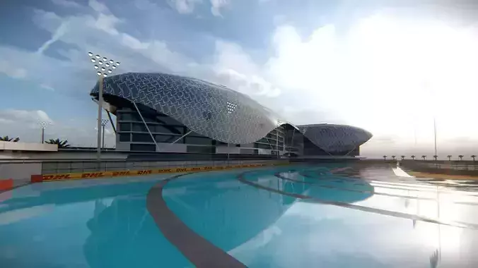 Yas Marina F1 Circuit 3D model