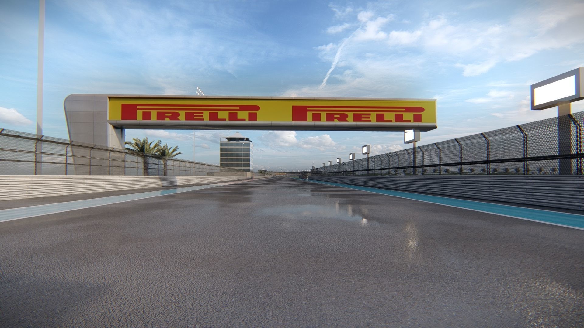 Yas Marina F1 Circuit 3D model_8