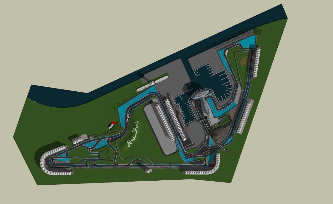 Yas Marina F1 Circuit 3D model_21