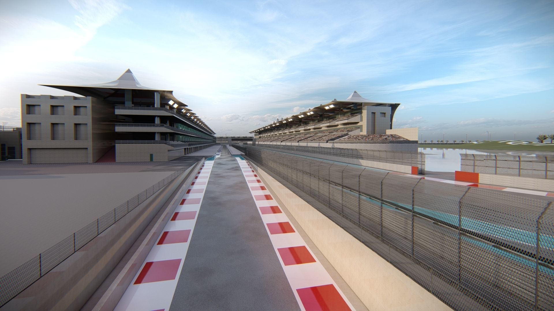 Yas Marina F1 Circuit 3D model_10