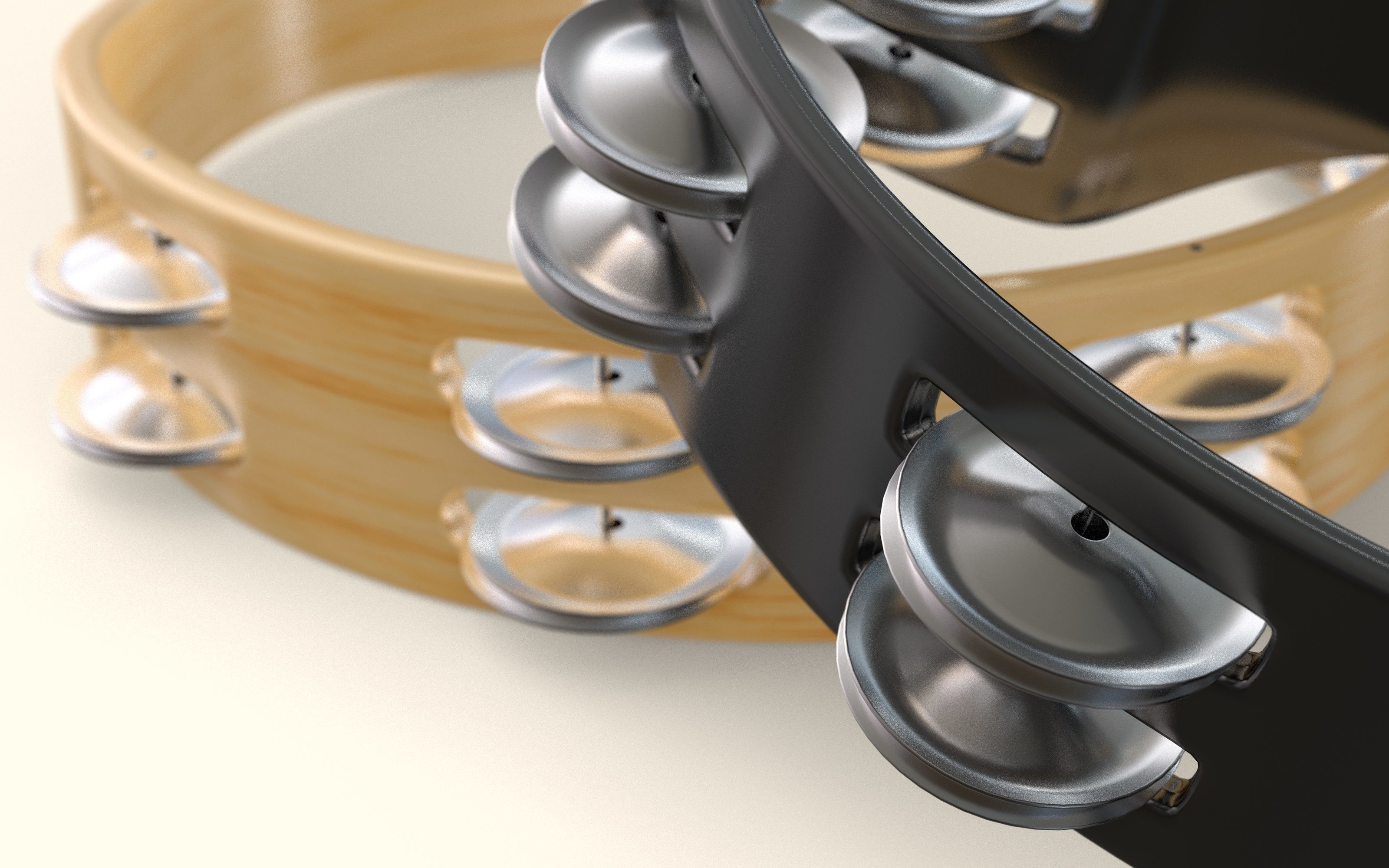 Tambourines  3D model_7
