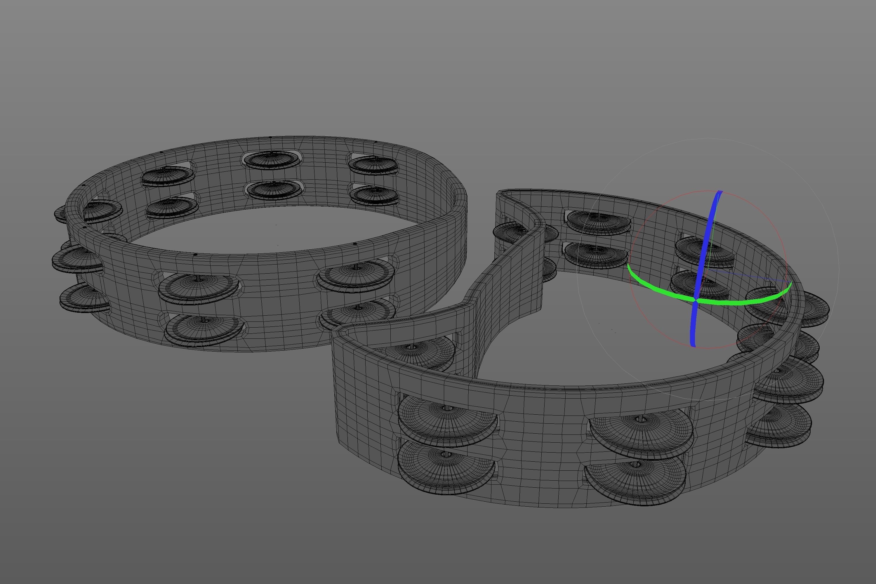 Tambourines  3D model_10
