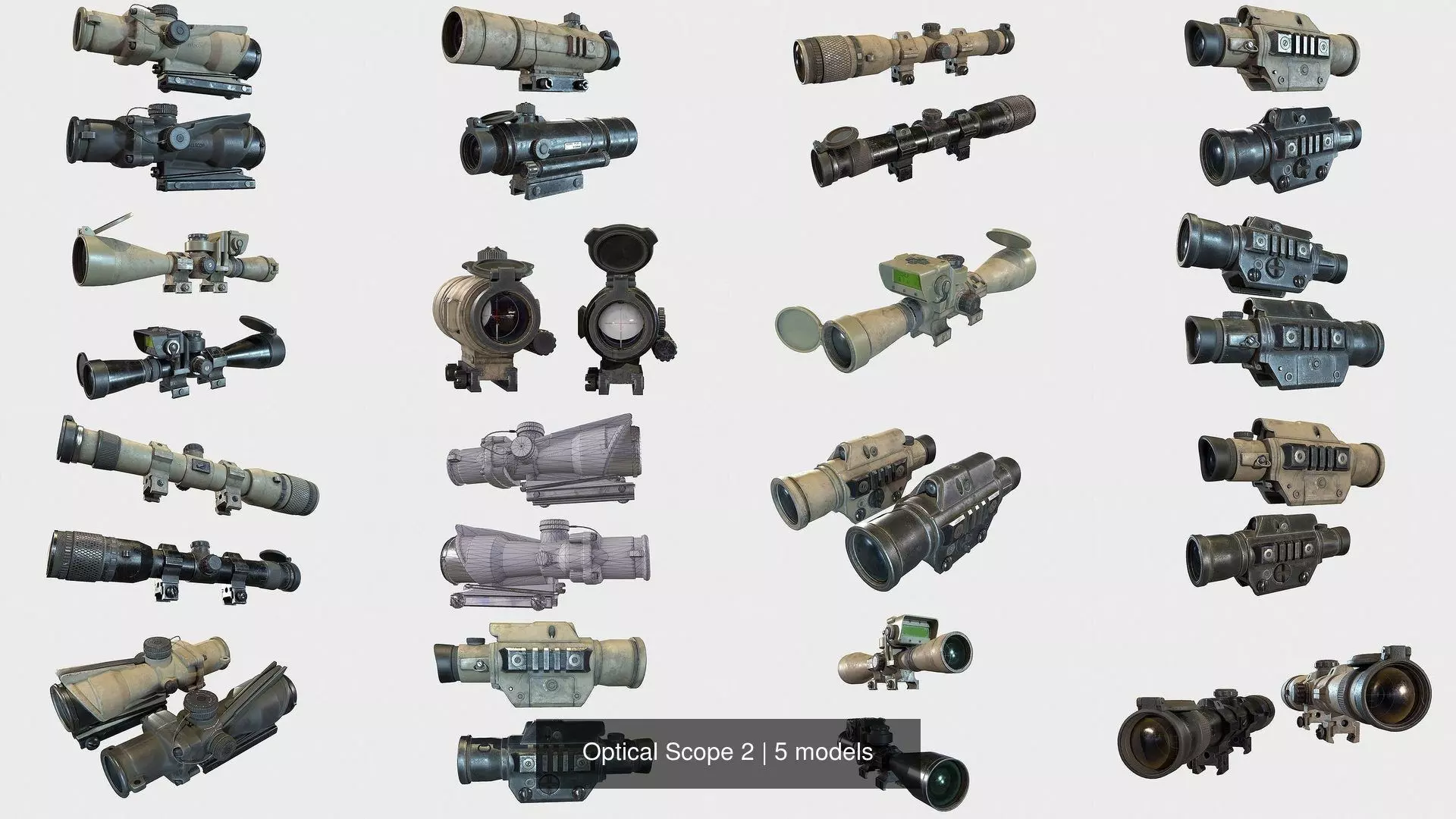 Optical Scope 2 3D Model Collection_1