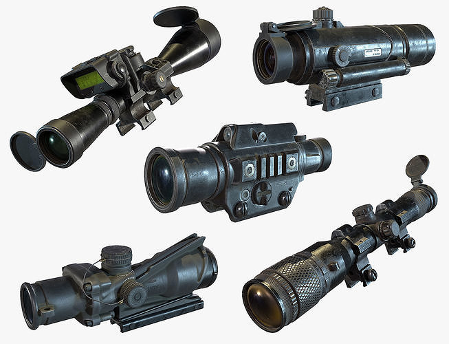 Optical Scope 2 3D Model Collection
