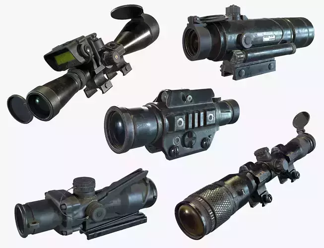 Optical Scope 2 3D Model Collection