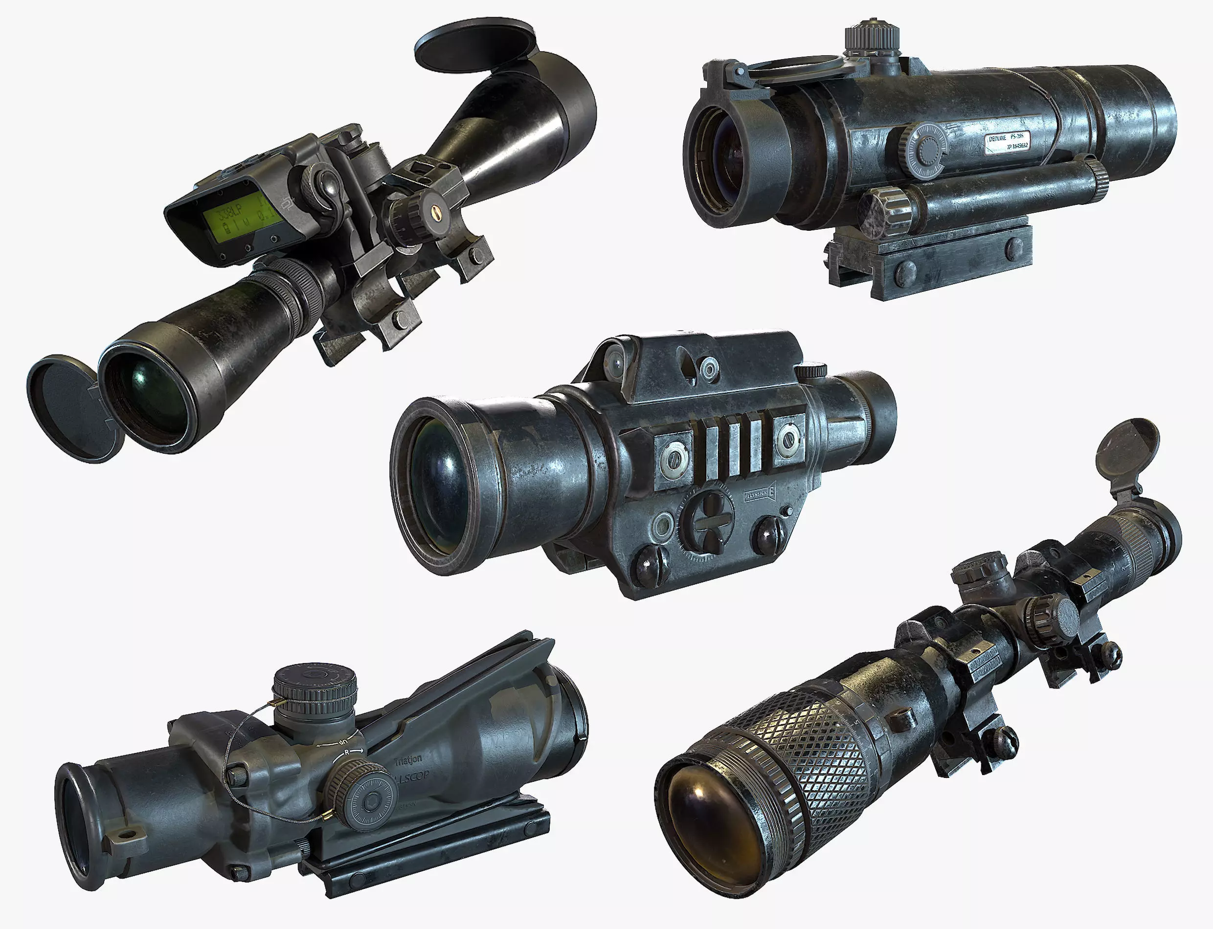 Optical Scope 2 3D Model Collection_0