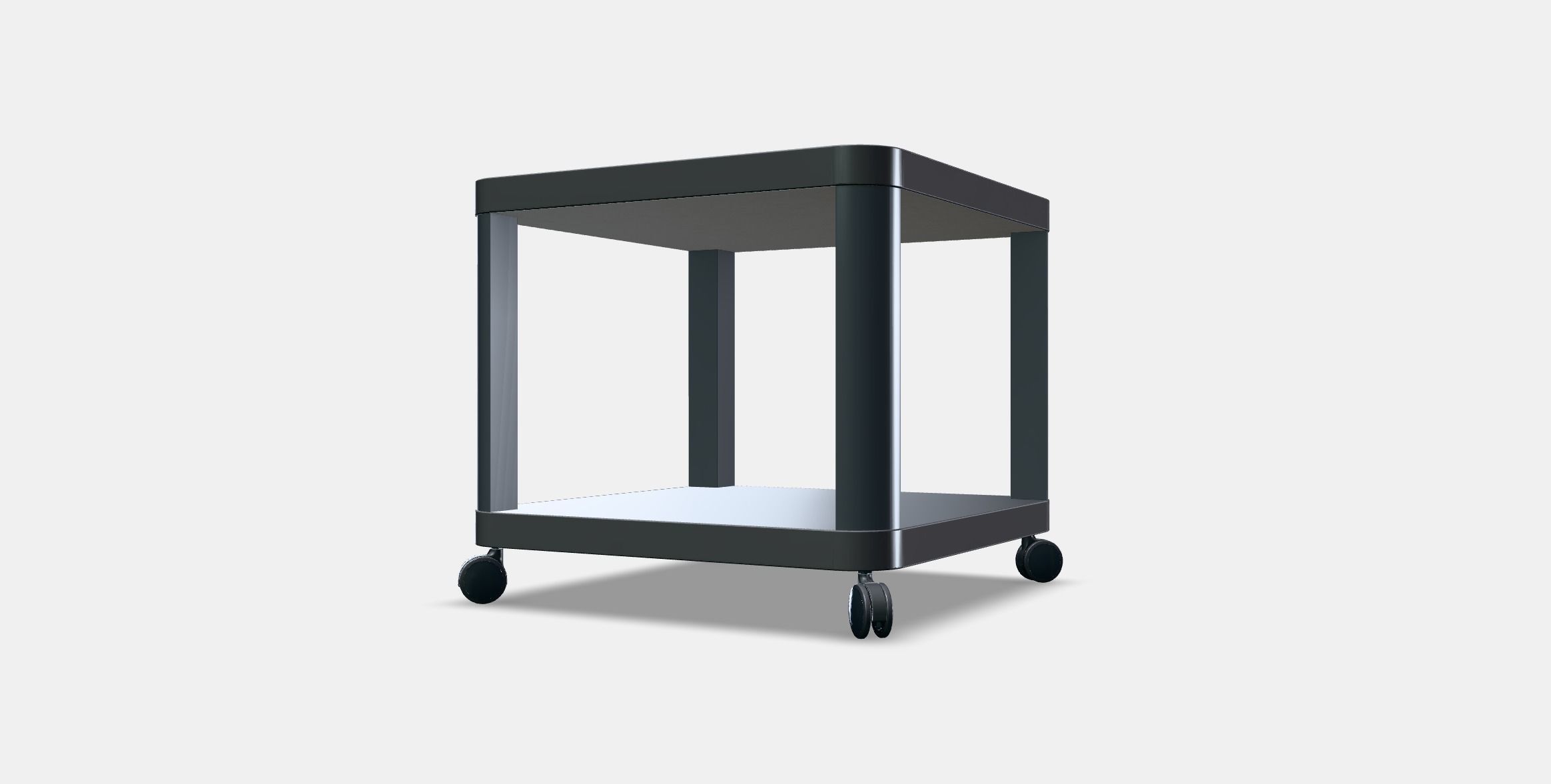 TINGBY Side table on castors 1 Low-poly 3D model_13