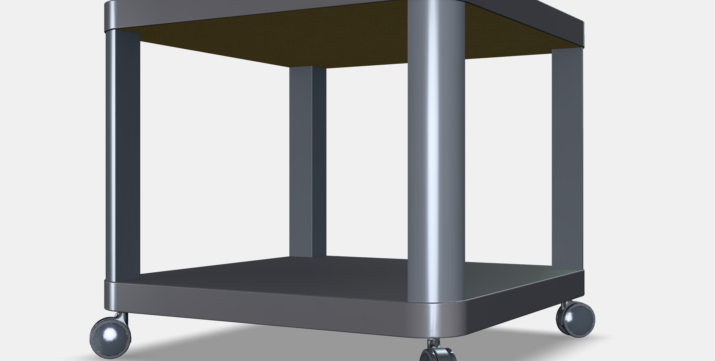 TINGBY Side table on castors 1 Low-poly 3D model_6