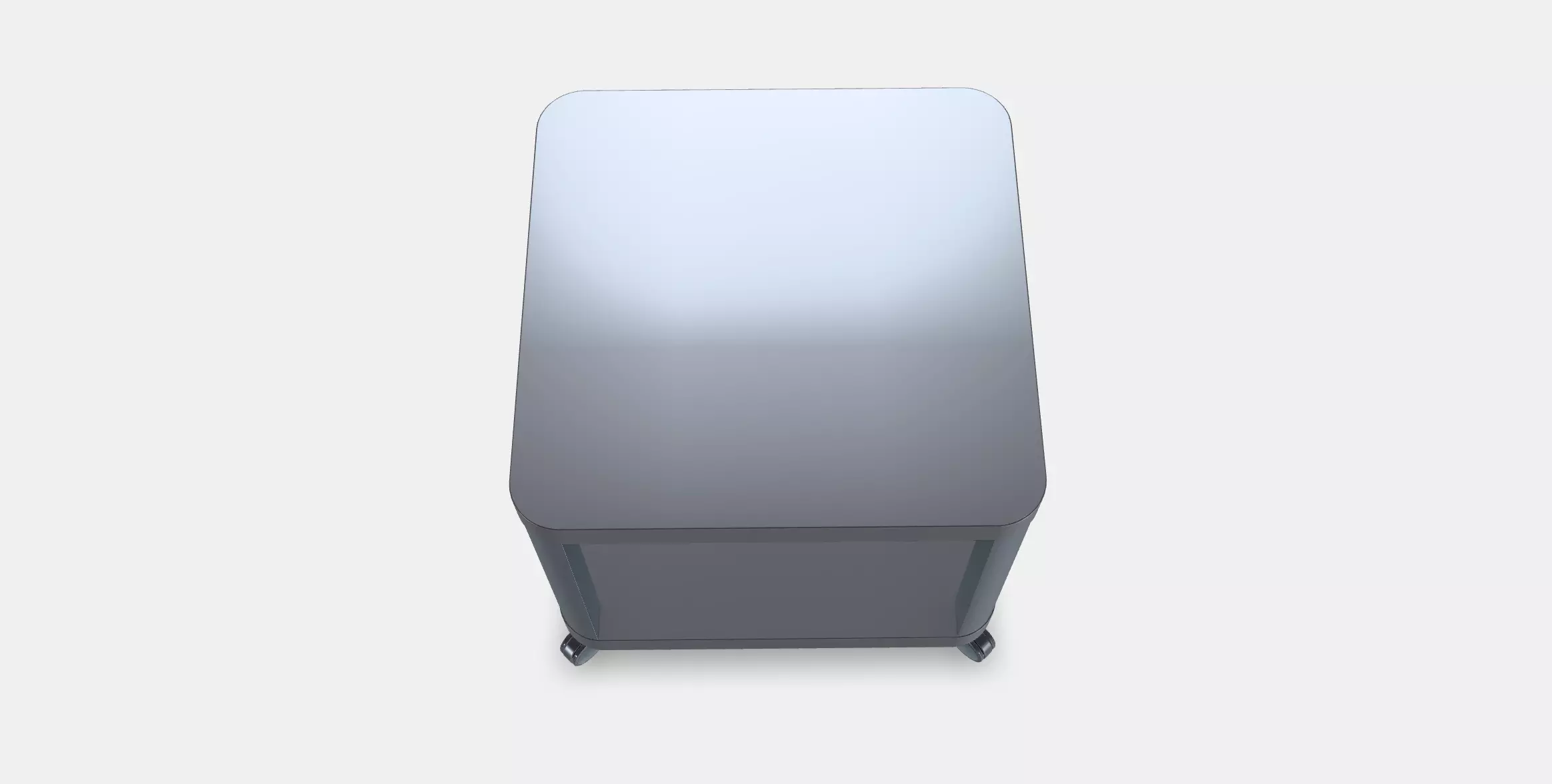 TINGBY Side table on castors 1 Low-poly 3D model_0