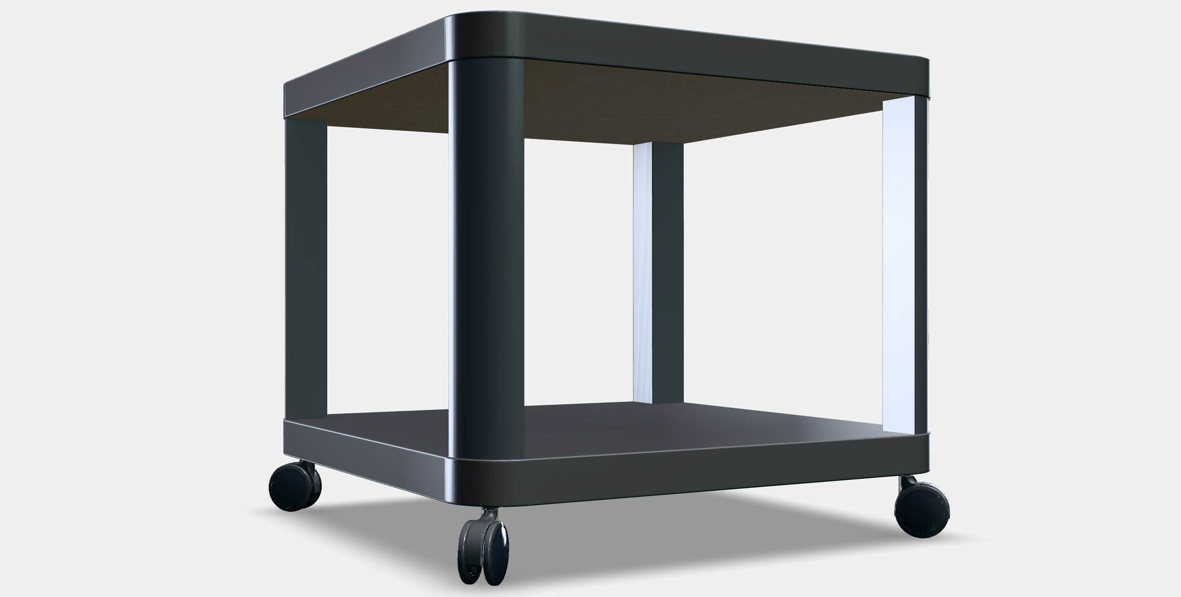 TINGBY Side table on castors 1 Low-poly 3D model_9