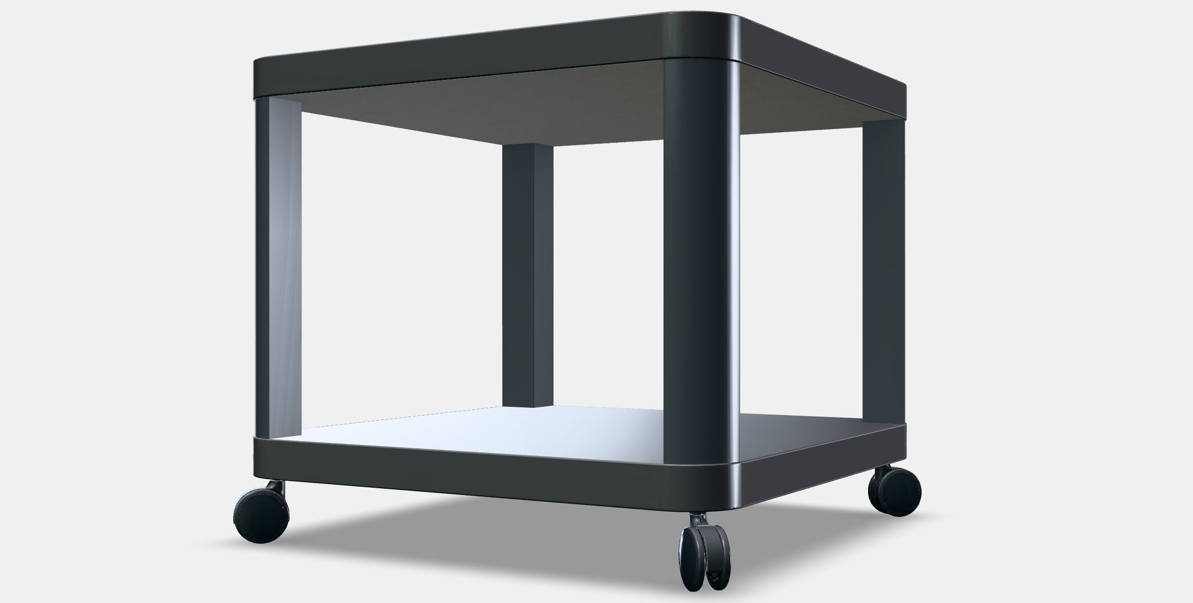 TINGBY Side table on castors 1 Low-poly 3D model_12