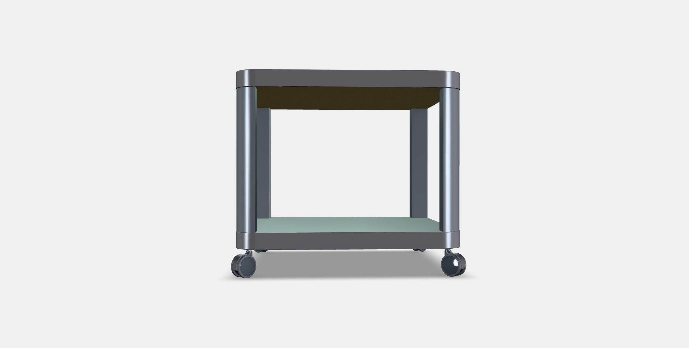 TINGBY Side table on castors 1 Low-poly 3D model_14