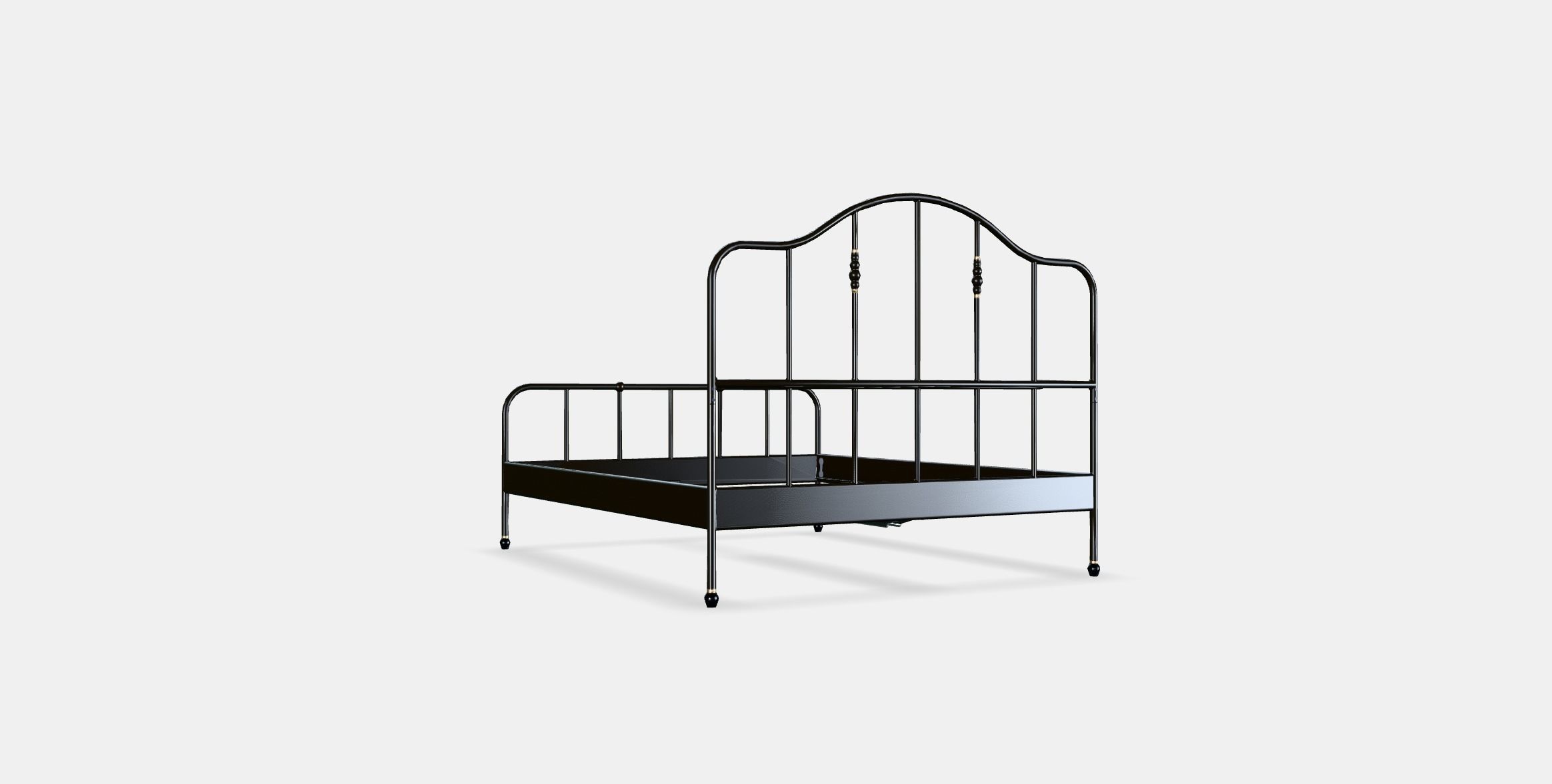 SAGSTUA Bed frame 1 Low-poly 3D model_16