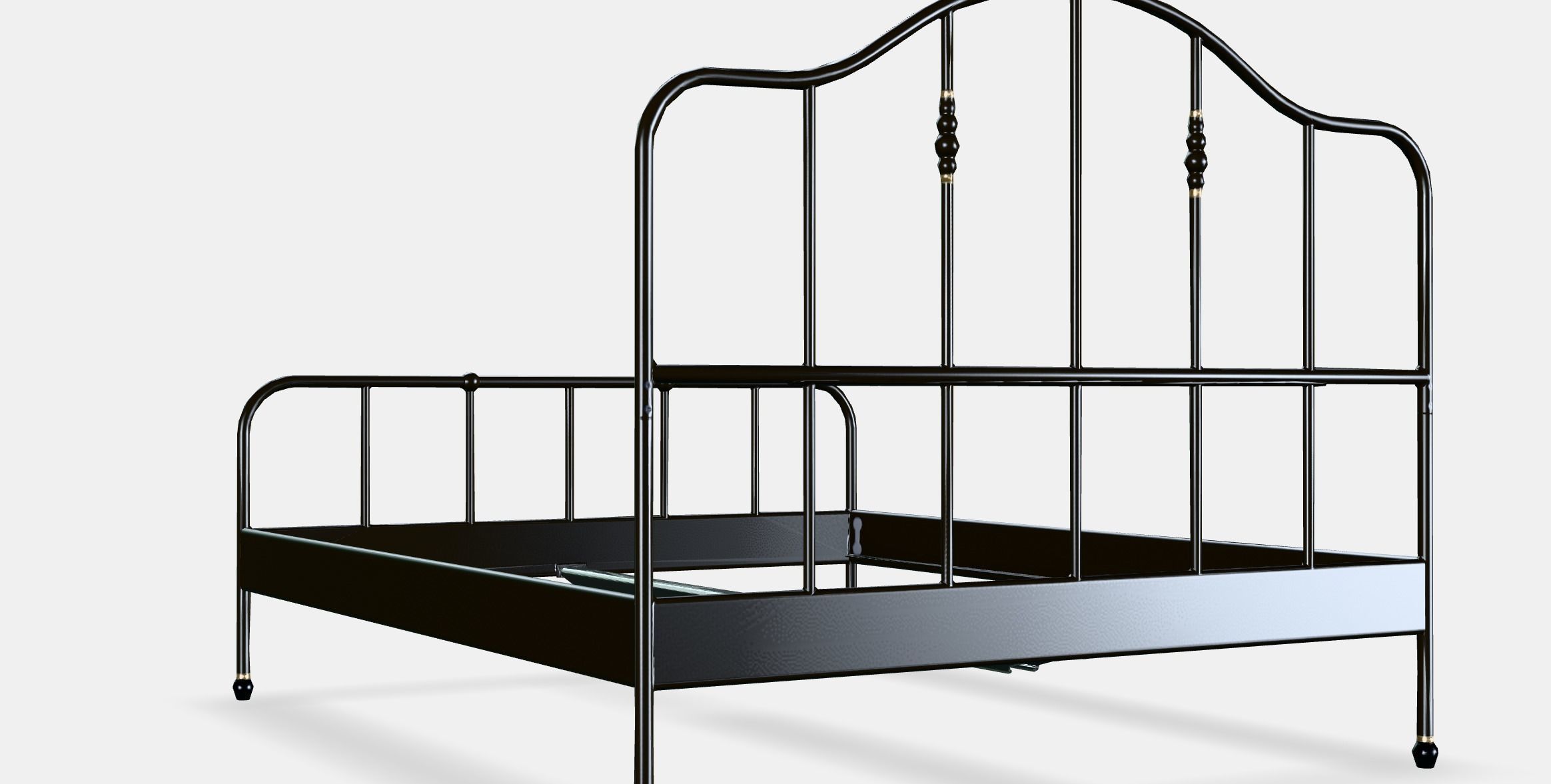 SAGSTUA Bed frame 1 Low-poly 3D model_4