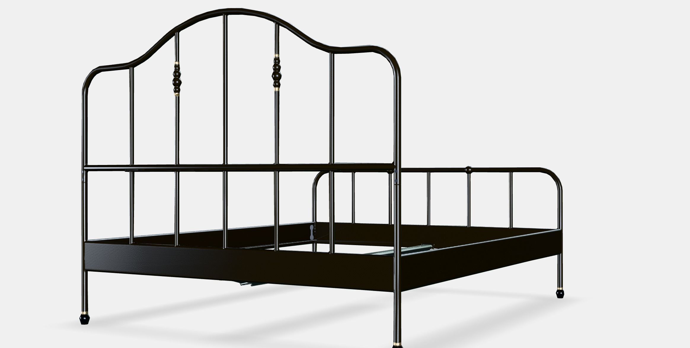 SAGSTUA Bed frame 1 Low-poly 3D model_6