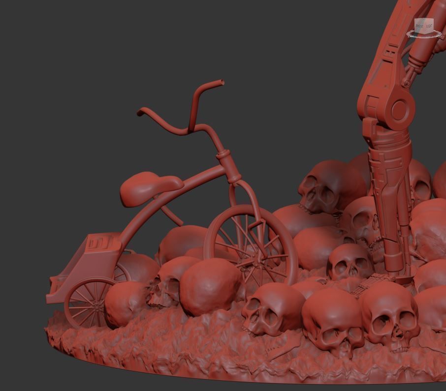 Terminator T-800 Endoskeleton Rekvizit T2 V3 High Detal 3D print model_13