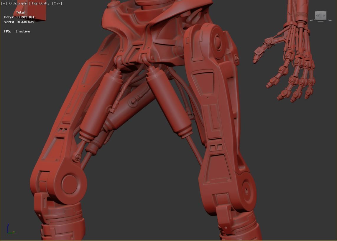 Terminator T-800 Endoskeleton Rekvizit T2 V3 High Detal 3D print model_3