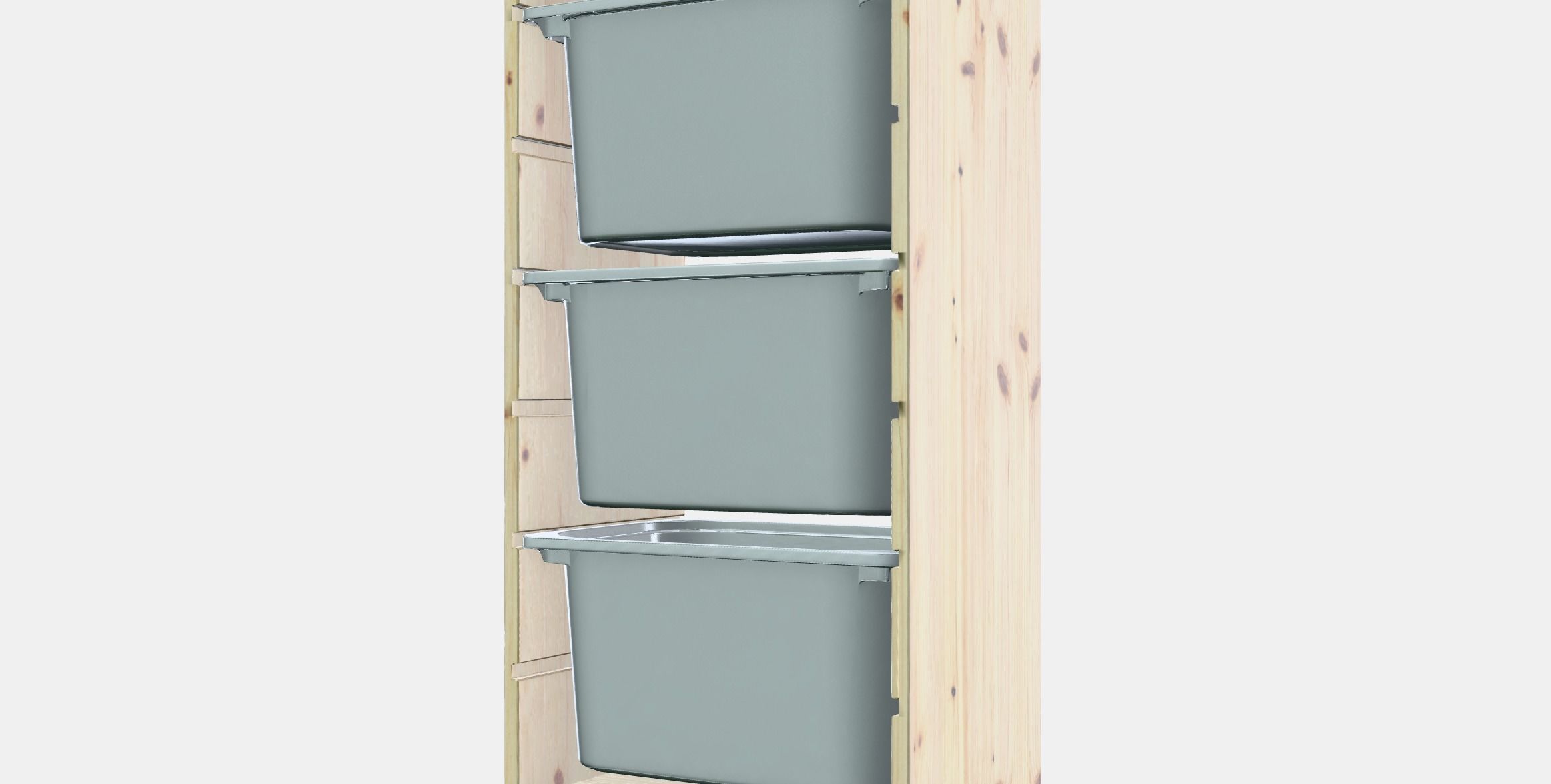 TROFAST Storage combination with boxes 2 Low-poly 3D model_13