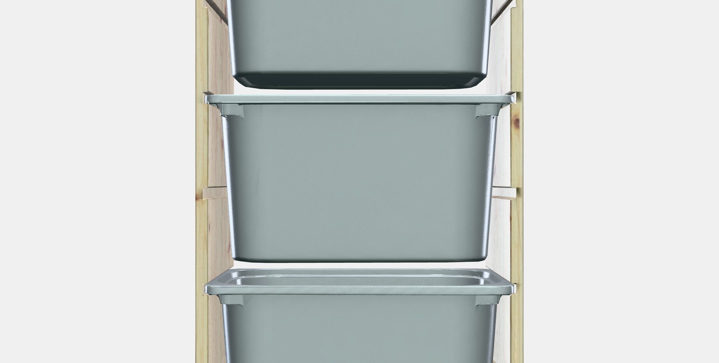 TROFAST Storage combination with boxes 2 Low-poly 3D model_11