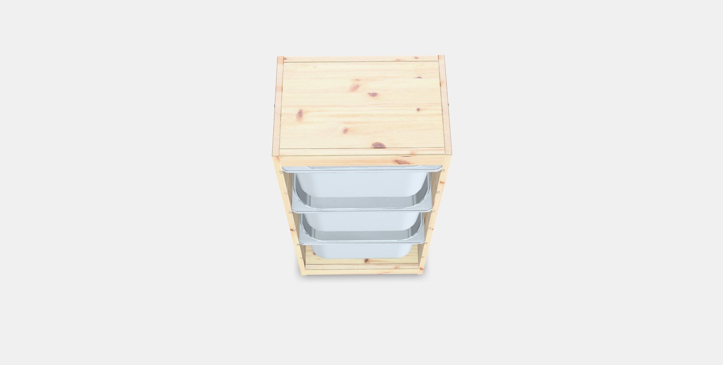 TROFAST Storage combination with boxes 2 Low-poly 3D model_2