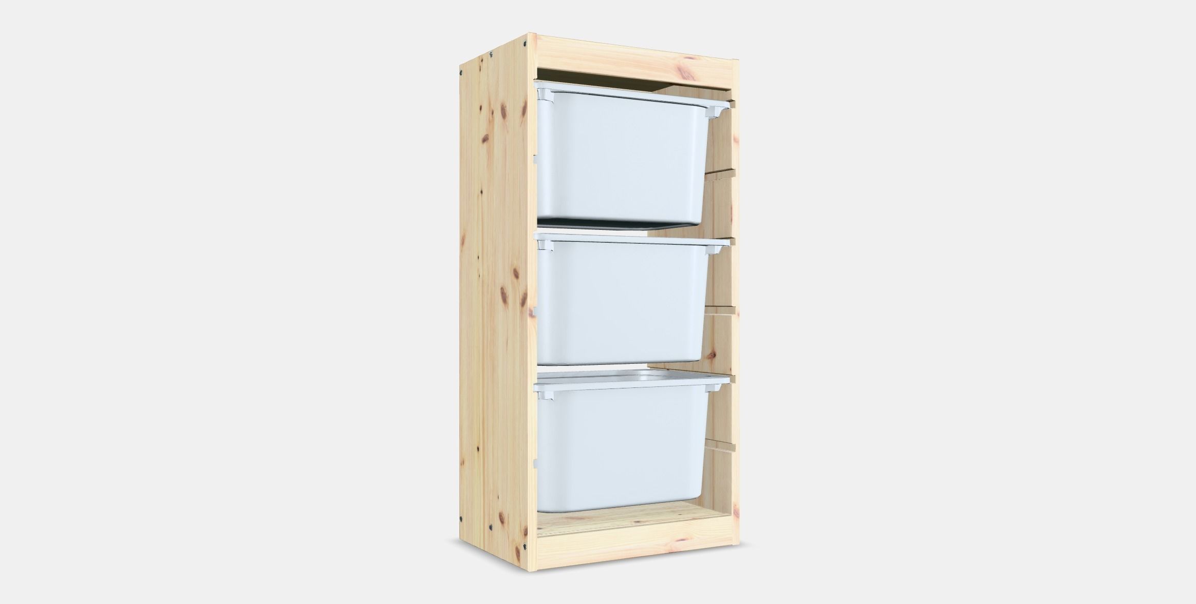 TROFAST Storage combination with boxes 2 Low-poly 3D model_16