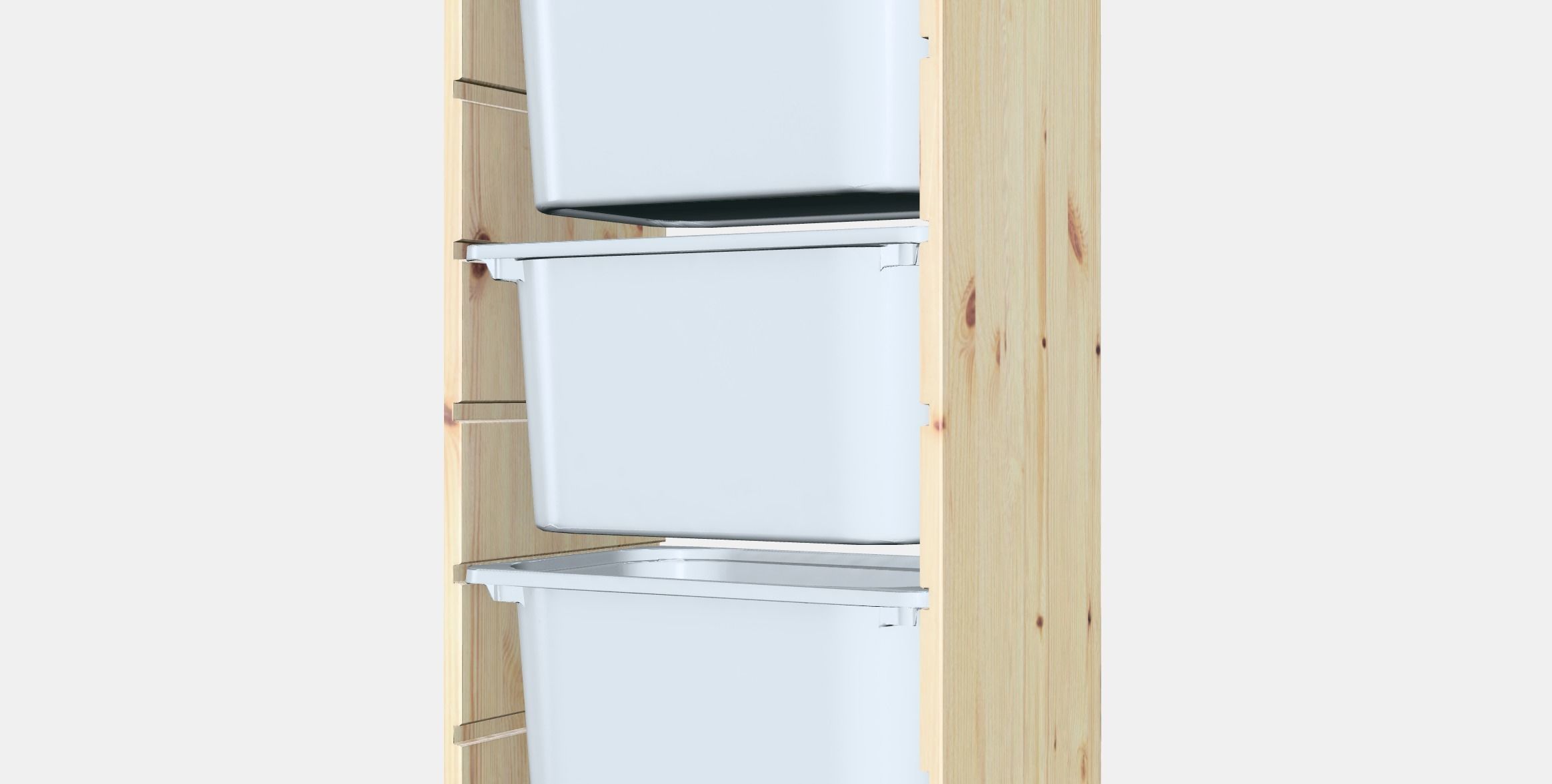 TROFAST Storage combination with boxes 2 Low-poly 3D model_4