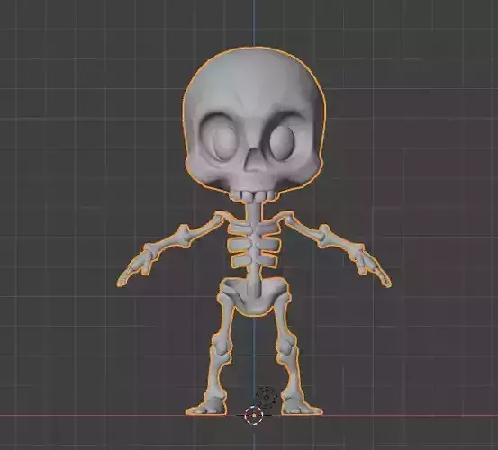 Caveirinha 3d Low-poly 3D model