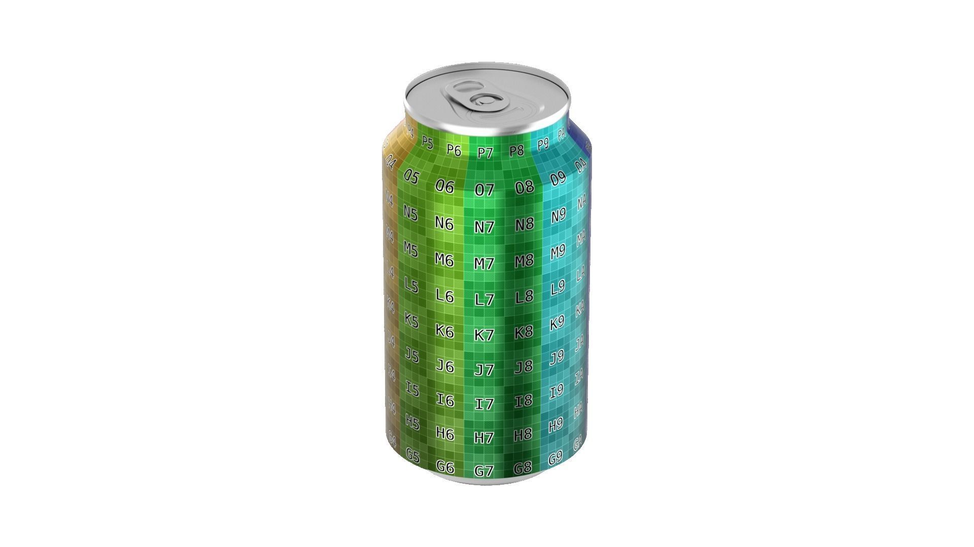 375 ml Standard Beverage Can - Matte and Glossy materials Low-poly 3D model_20