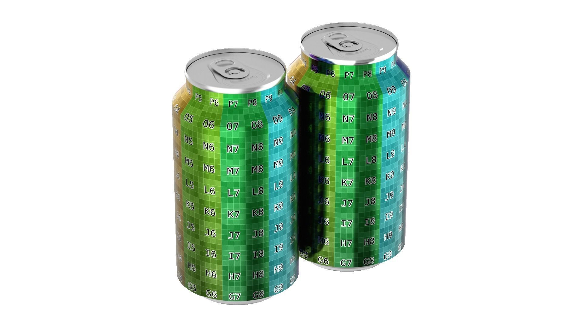 375 ml Standard Beverage Can - Matte and Glossy materials Low-poly 3D model_10