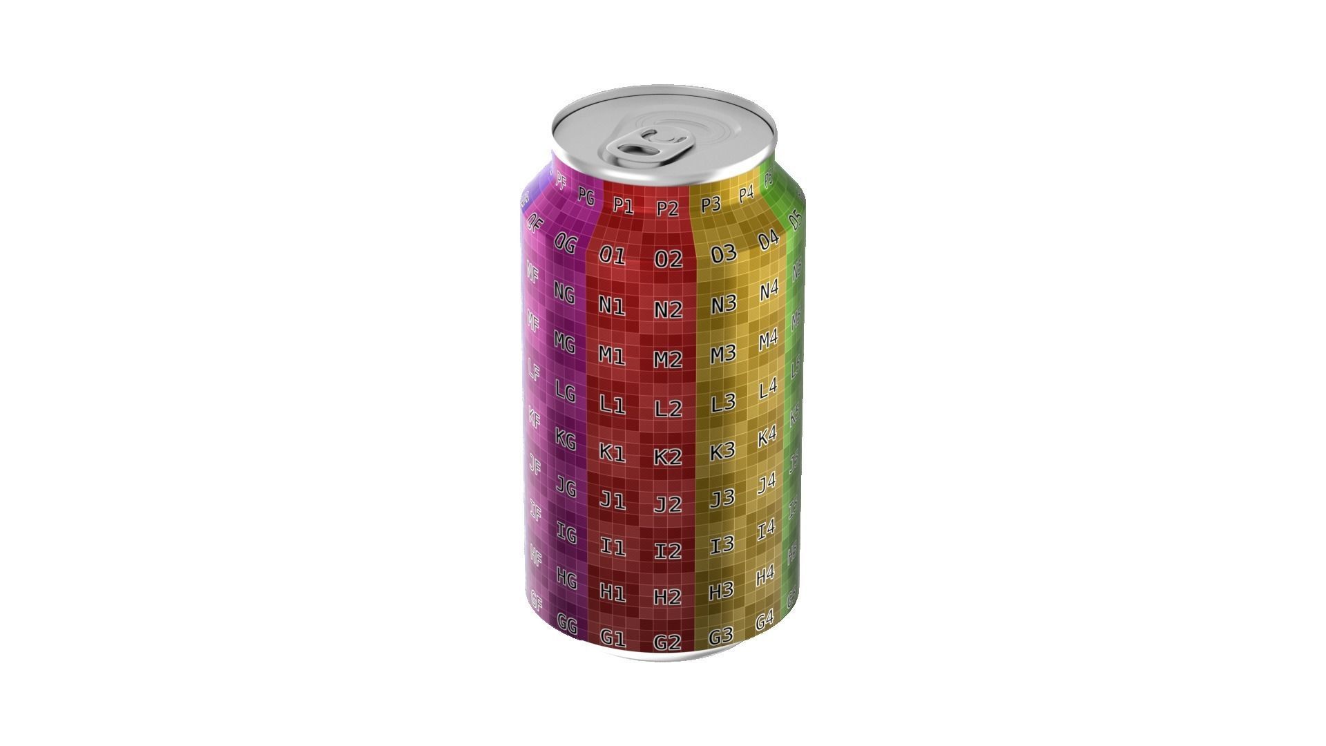 375 ml Standard Beverage Can - Matte and Glossy materials Low-poly 3D model_22