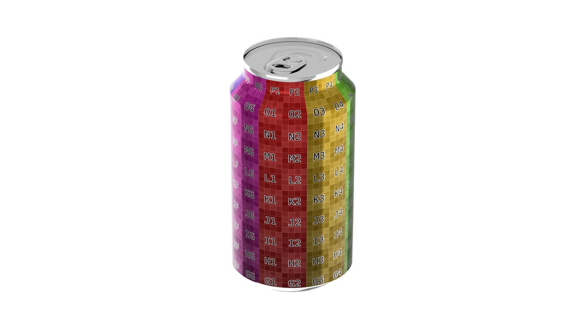 375 ml Standard Beverage Can - Matte and Glossy materials Low-poly 3D model_32