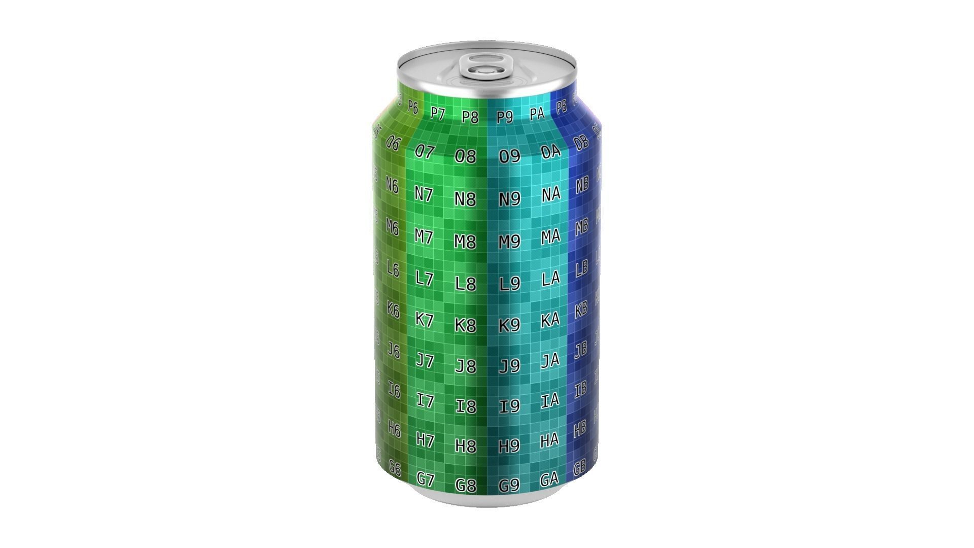 375 ml Standard Beverage Can - Matte and Glossy materials Low-poly 3D model_17