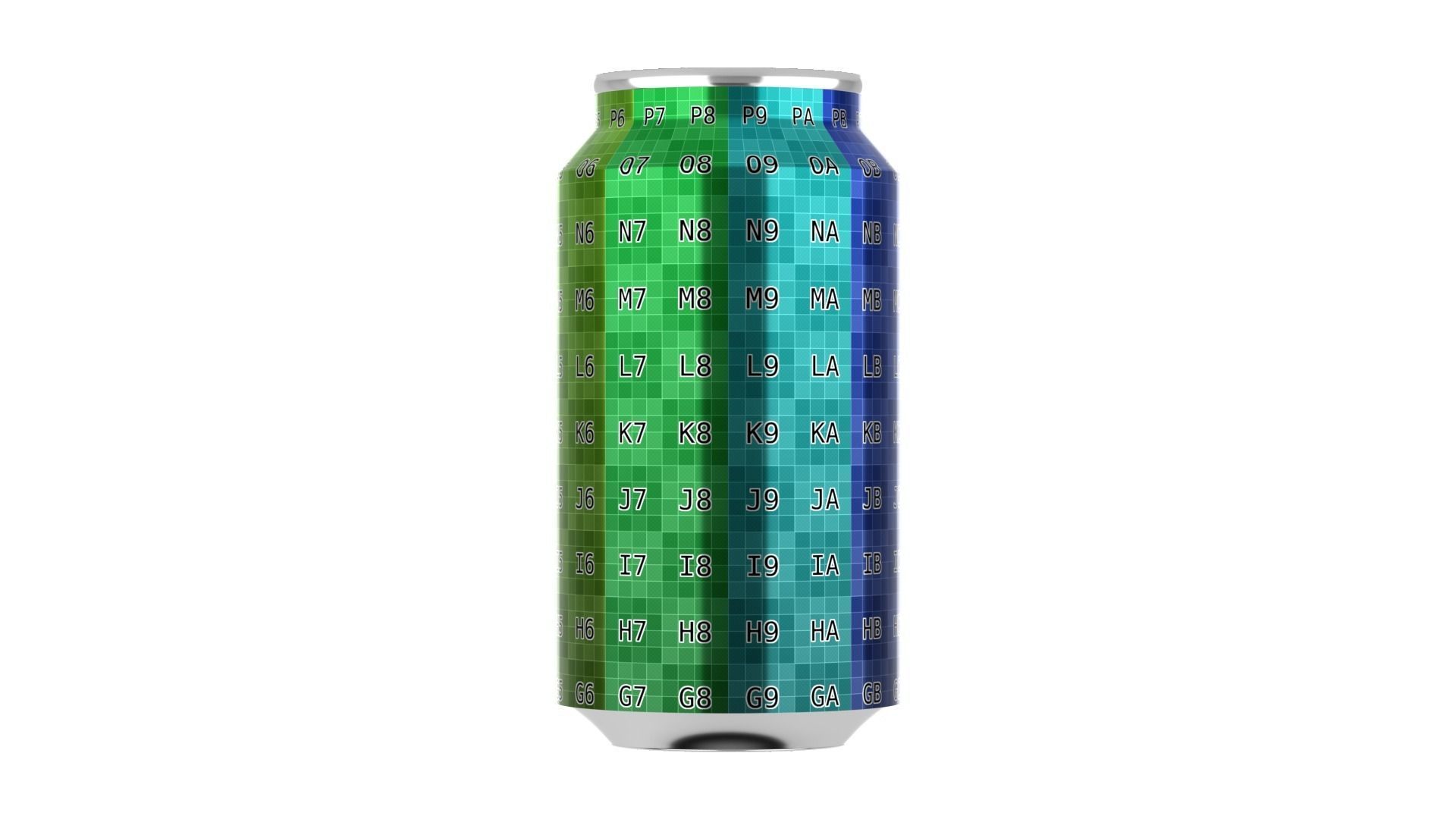 375 ml Standard Beverage Can - Matte and Glossy materials Low-poly 3D model_24