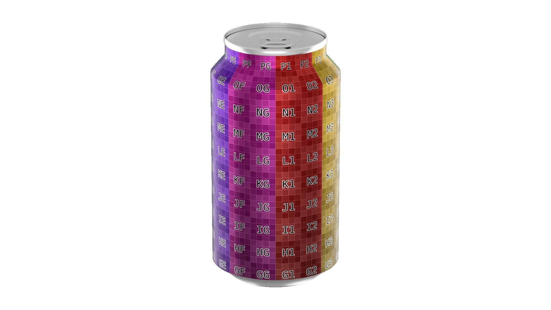 375 ml Standard Beverage Can - Matte and Glossy materials Low-poly 3D model_18