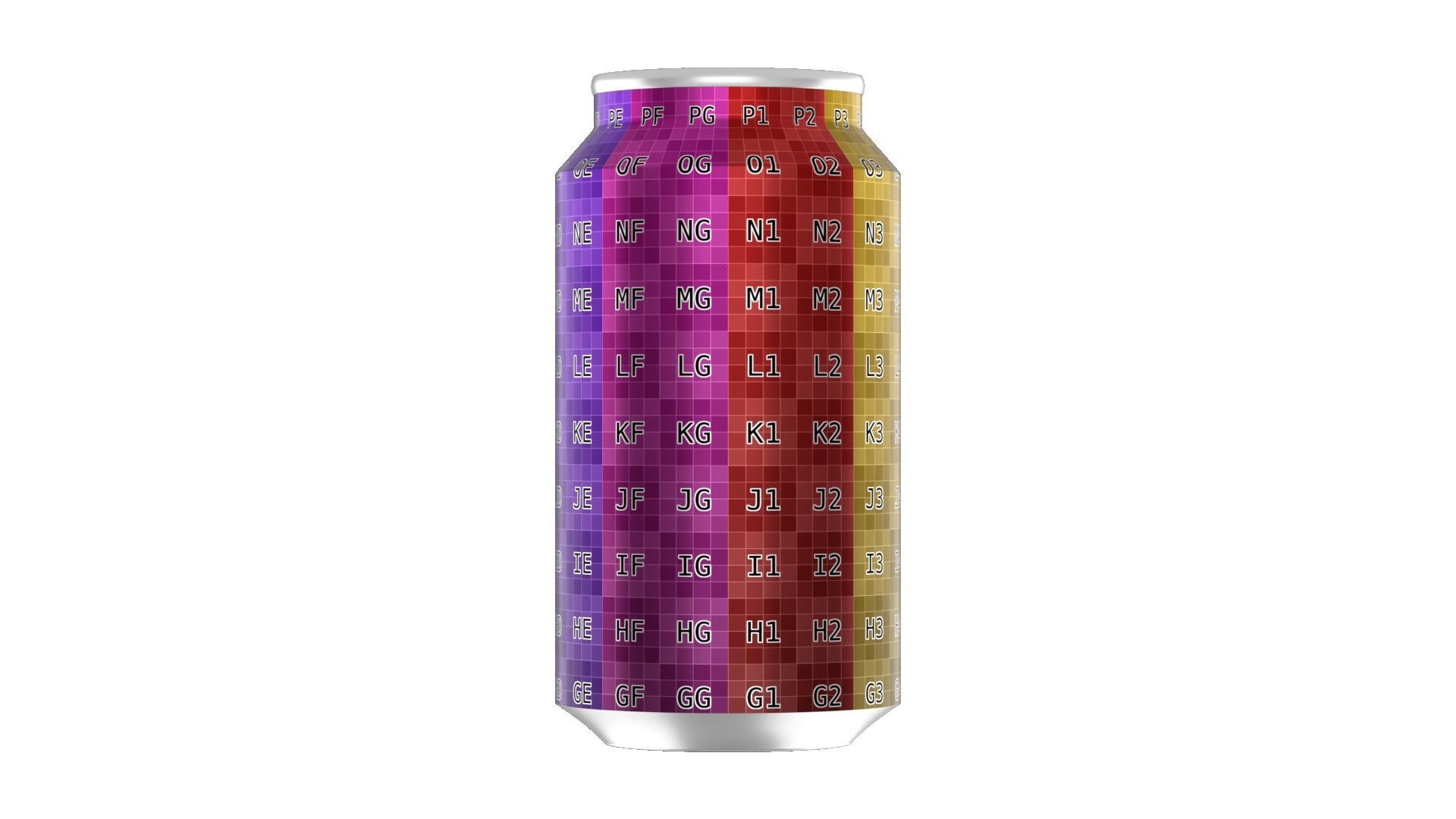 375 ml Standard Beverage Can - Matte and Glossy materials Low-poly 3D model_15